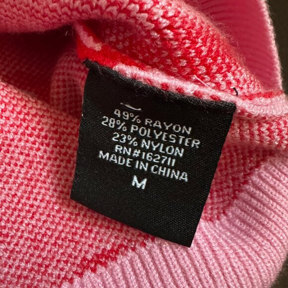 NWT Target Viral Valentine's Day Graphic Heart Cardigan - Pink & Red (Size M) - Picture 6 of 8